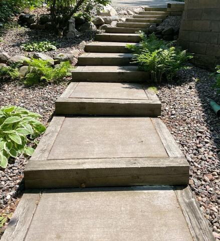 Sinking Steps Turn Trip Hazard Repaired in Brainerd, MN - After Photo