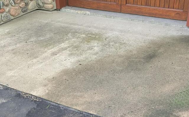 Detroit Lakes, MN, Sinking Garage Apron Lifted - Before Photo