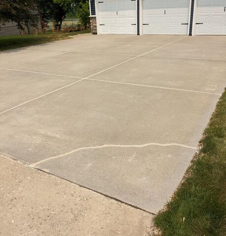 Uneven Driveways Lifted with PolyLevel in Warsaw, MN - After Photo