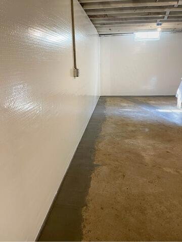Damp Basement Gets Waterproofed in Waseca, MN - After Photo