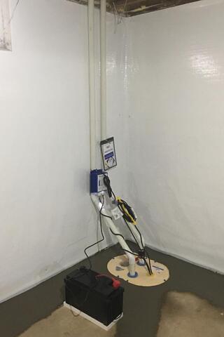 Leaky Basement Repaired in Elma, IA - After Photo