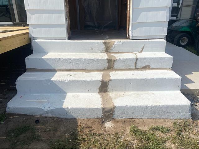 Cracked Step Repair in Richmond, MN