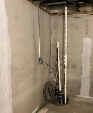Chippewa Valley, WI, Basement Leak Repaired - Before Photo