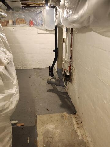 Minneapolis, MN, Water Damaged Basement Waterproofed - Before Photo