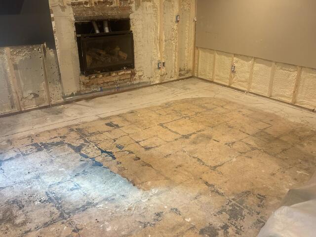 Waterproofing Services Completed in Minneapolis, MN - Before Photo
