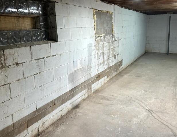 Leaky Basement Repair in Sheldon, WI - Before Photo