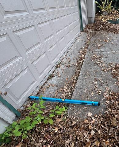 Sinking Concrete Lifted in Mounds View, MN - Before Photo