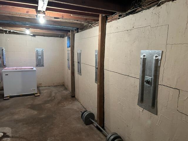 Cracking Foundation Wall in St Paul, MN Stabilized - After Photo