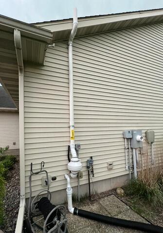 Radon Mitigation System Installed in Eau Claire, WI - After Photo