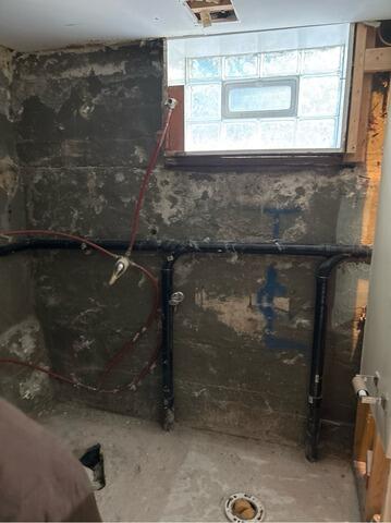 Leaking Basement in Minneapolis, MN Repair - Before Photo