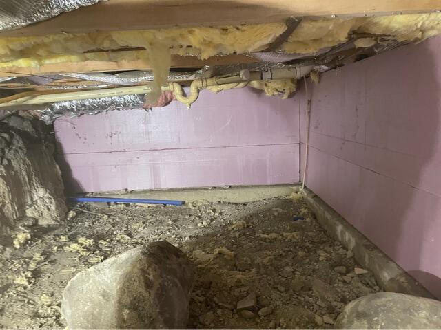Crawl Space Encapsulation in Rothsay, MN - Before Photo