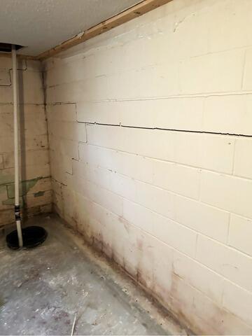 Basement Waterproofing and Foundation Repair in Worthington, MN - Before Photo