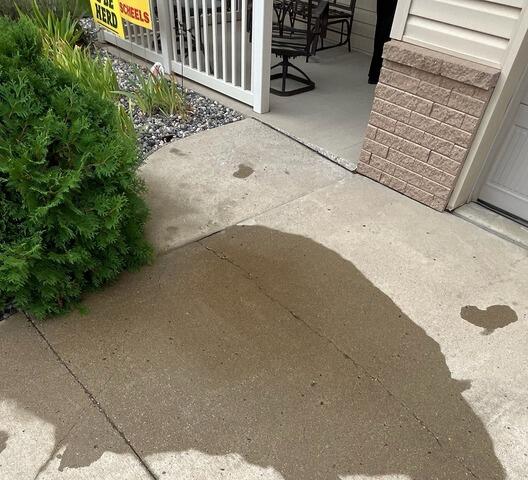 Concrete Leveling Service in West Fargo, ND - Before Photo