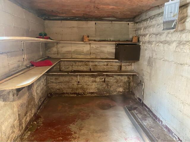 Interior Drainage System Installed in Minneapolis, MN - Before Photo