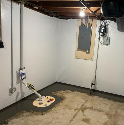 Leaking Basement Waterproofed in Hutchinson, MN - After Photo