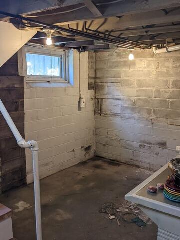 Wet Basement Repair in Saint Paul, MN - Before Photo
