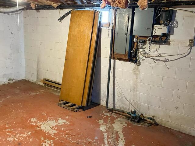 Rolla, ND, Basement Waterproofed and Stabilized - Before Photo