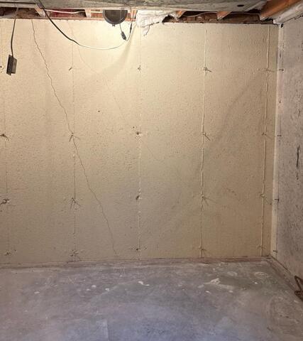 Basement Waterproofing Completed in Anoka, MN - Before Photo