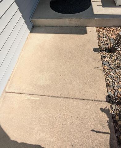 Sinking Walkway Repaired in Savage, MN - Before Photo