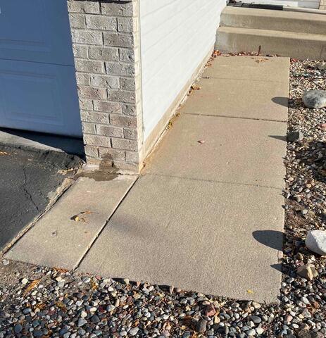 Concrete Leveling in Saint Paul, MN - Before Photo