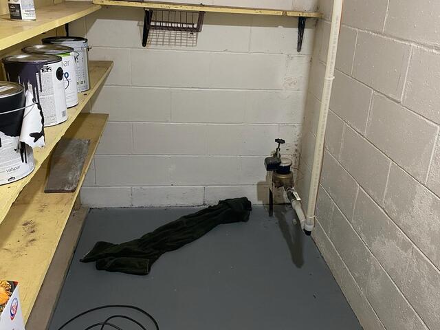Wet Basement Repair in Saint Paul, MN - Before Photo