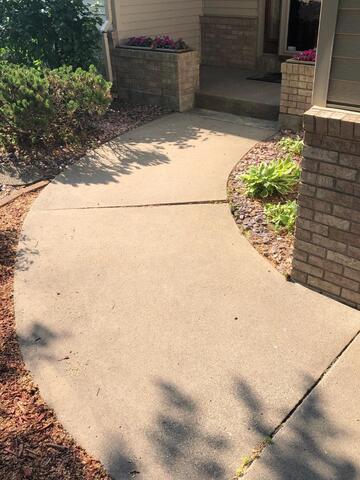 Walkway Lifted in Circle Pines, MN - Before Photo