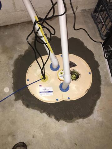 Malfunctioning Sump Pump Replaced in Lewiston, MN - After Photo