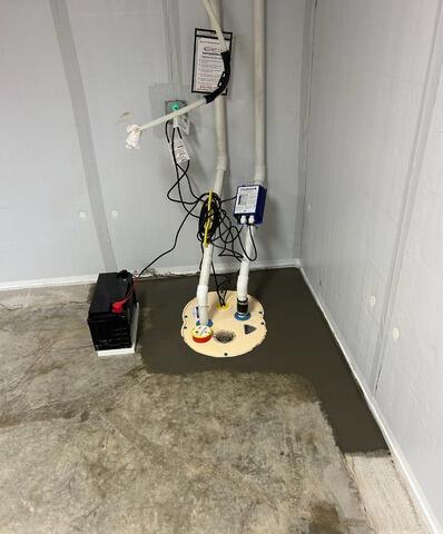 Bad Sump Pump Replaced in New Hampton, IA - After Photo