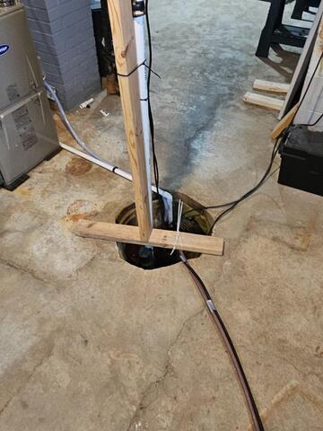 Best Home Sump Pump Installed in Webster, MN - Before Photo