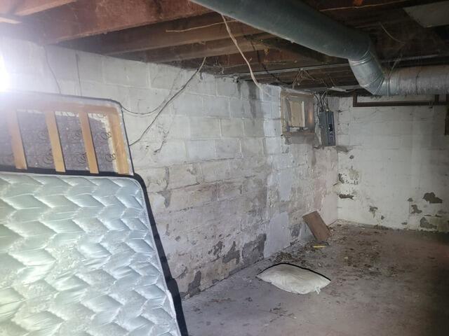 Bad Foundation Gets Repaired in Albert Lea, MN - Before Photo