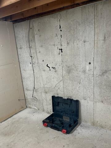 Foundation Repair in West Fargo, ND - Before Photo