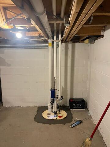 Sump System Installation in Rice Lake, WI - After Photo