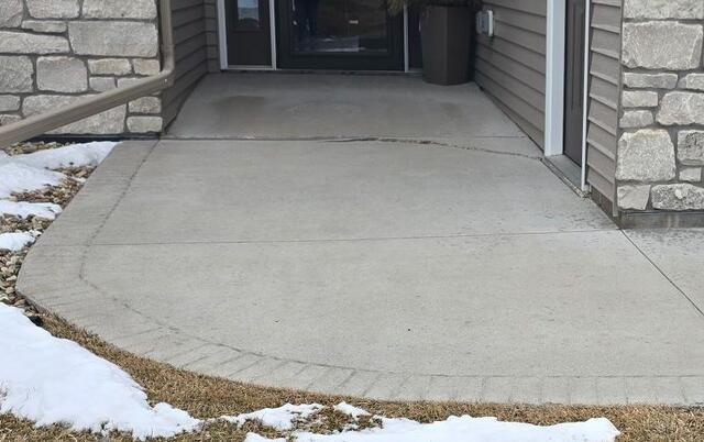 Rochester, MN, Sinking Walkway Lifted and Leveled - Before Photo