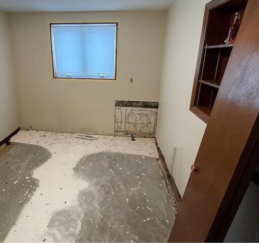 Valley City, ND, Water Damaged Basement Repaired - Before Photo
