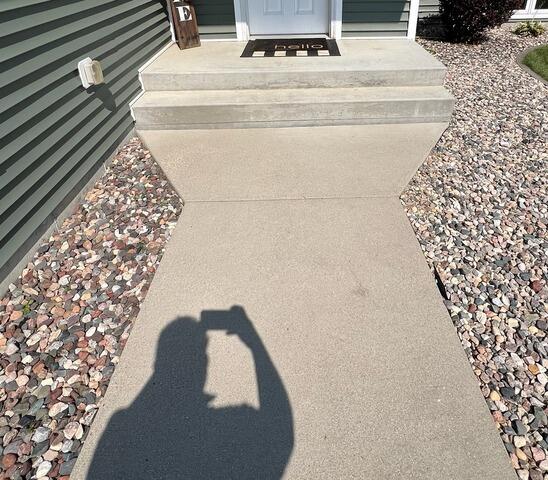 Concrete Leveling in Alexandria, MN - Before Photo