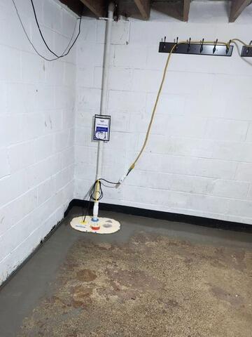 Wet Basement Waterproofing in Goodhue, MN - After Photo