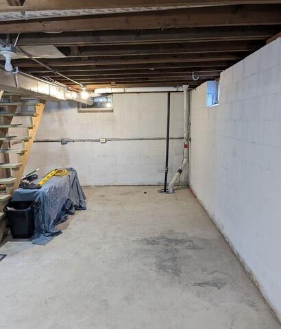 Basement Water Leak Repair in North Saint Paul, MN - Before Photo