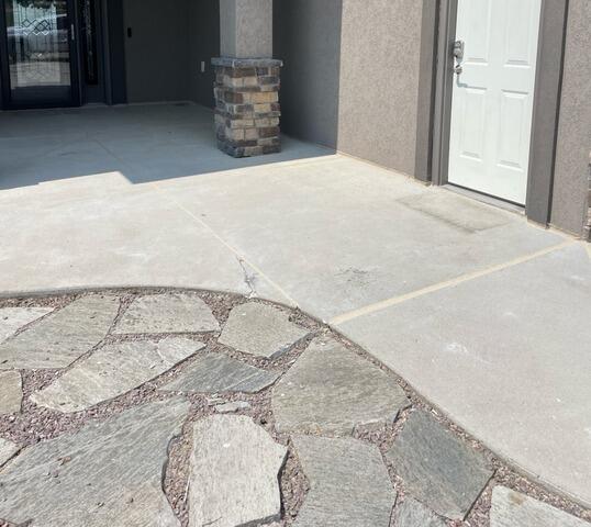 Sinking Walkway Lifted in Bismarck, ND - After Photo