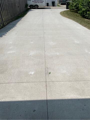 Concrete Driveway Lifted with PolyLevel in Grand Forks, ND - After Photo