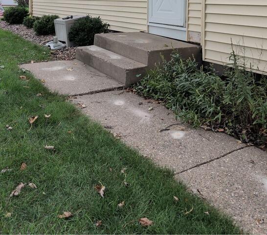 Walkway Lifting with PolyLevel in La Crosse, WI