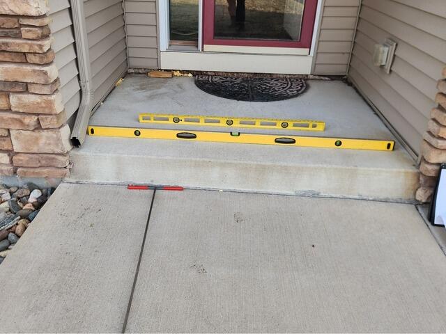 Sidewalk Repair in Otsego, MN - Before Photo