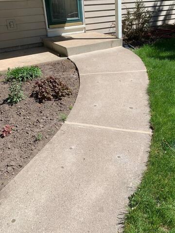 Sinking Concrete Slabs Lifted in St Paul, MN - After Photo