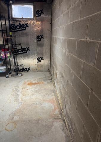 Leaky Basement Solved in Eden Prairie, MN - Before Photo