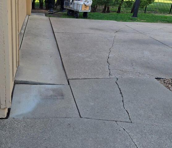 Sinking Driveway Repair in Bloomington, MN - Before Photo