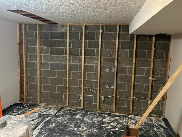 Bad Foundation Repair in Eau Claire, WI - Before Photo