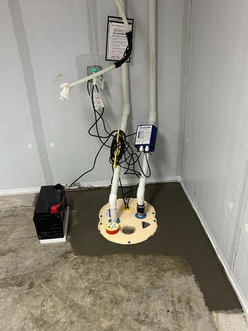 Sump Pump Installation in New Hampton, IA - After Photo
