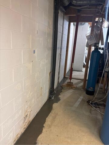 Leaking Floor Waterproofed in Eagan, MN - After Photo