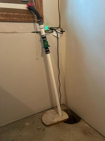 Northwood, IA, Malfunctioning Sump Pump Replaced - Before Photo