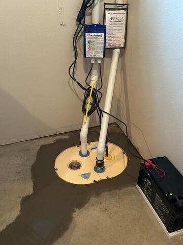Northwood, IA, Malfunctioning Sump Pump Replaced - After Photo