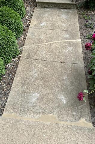Sinking Walkway Lifted in Northwood, IA - After Photo